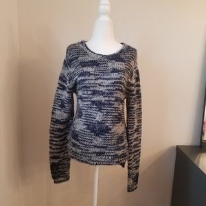 Cynthia Rowley navy blue and grey sweater